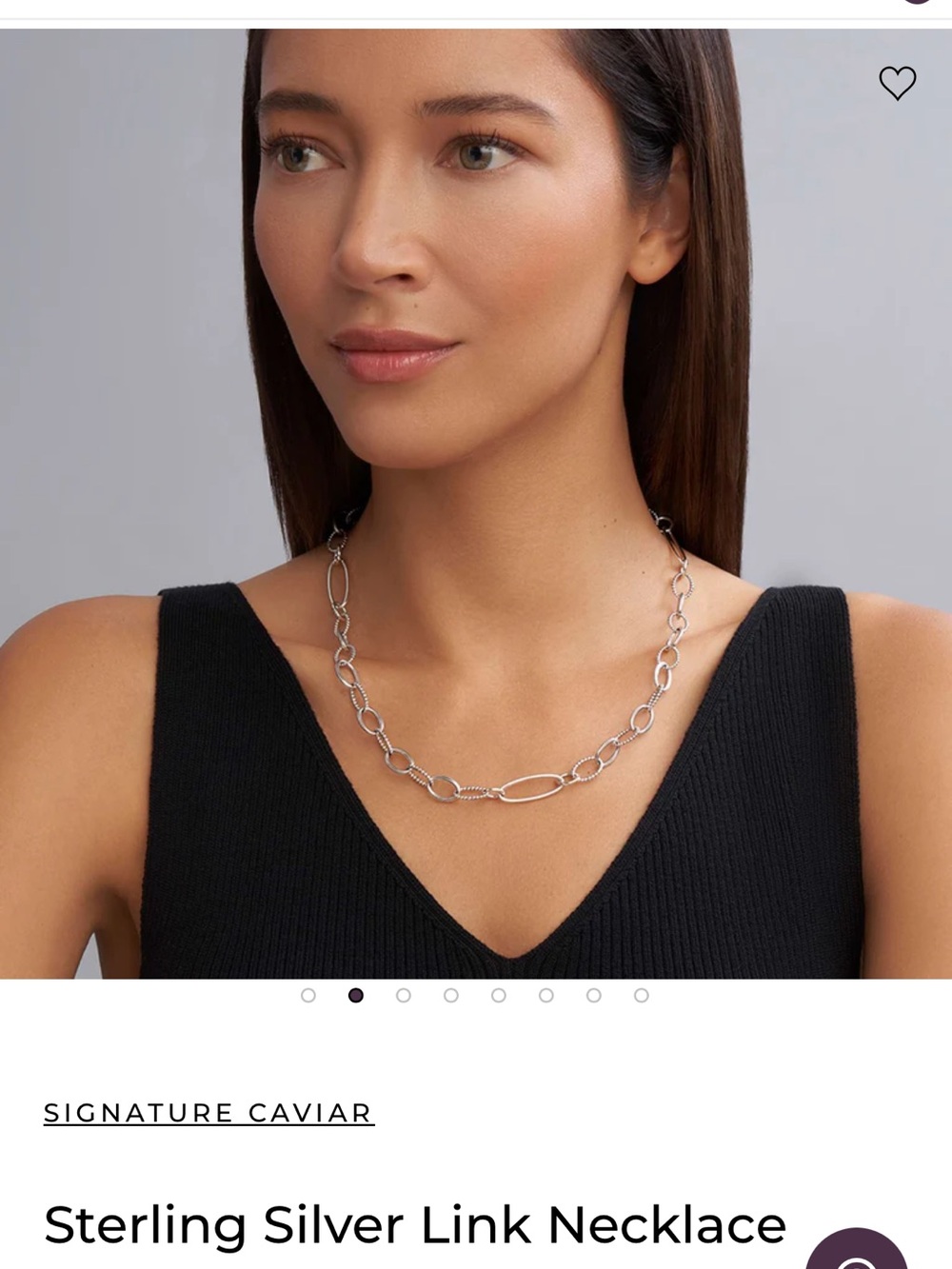 Signature Silver Mixed Link Necklace
